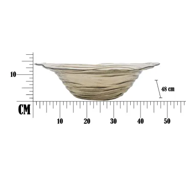 S/TASCHE SZKŁO RECYCLINGOWE NOW Ø 48X14 cm (WYPRODUKOWANO W HISZPANII)